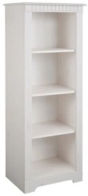Biały regał z litego drewna sosnowego 50x135 cm Cubrix – Støraa