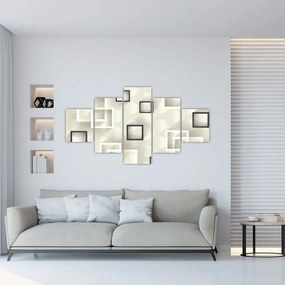 Geometryczny abstrakcyjny obraz (125x70 cm)