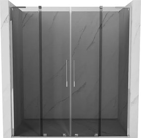 Mexen Velar L Duo drzwi prysznicowe rozsuwane 170 cm, grafit, chrom - 871-170-003-42-01