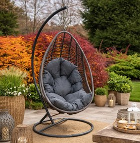 Kokon Bellissimo z szarego technorattanu