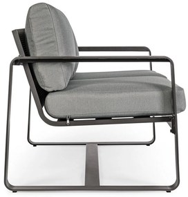 Szara aluminiowa sofa ogrodowa Merrigan – Bizzotto