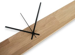 Zegar dębowy w stylu skandynawskim, nowoczesny minimalistyczny design | QOGOP