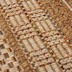 Chodnik odpowiedni na zewnątrz w naturalnym kolorze 80x230 cm Farah Stripe – Flair Rugs
