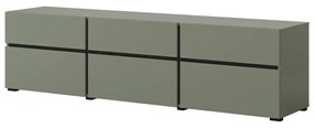 Szafka RTV CROSS 3K3S 180cm zielona/czarna HELVETIA