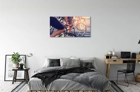 Obraz canvas na ścianę Wspólna Wyprawa Rowerowa