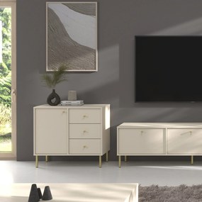 Komoda TORINO 84 cm do Salonu Sypialni Odcienie beżu