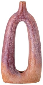 Pomarańczowy dekoracyjny kamionkowy wazon Bloomingville Baldrian, wys. 24,5 cm