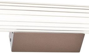 Retro Kinkiet / Lampa scienna brązowy 60 cm z LED IP44 - Coco Retro Oswietlenie wewnetrzne