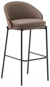 Brązowy hoker (wysokość siedziska 77 cm) Eamy – Kave Home