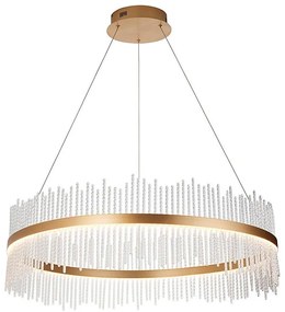 Endon 107672 - ściemnialny żyrandol na lince ADRIEL LED/83W/230V 3000K złoty