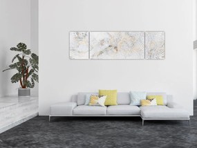 Obraz białej mandali (170x50 cm)