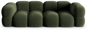 Zielona aksamitna sofa 250 cm Loretto – Cosmopolitan Design
