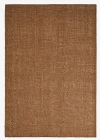 Prostokątny Dywan Z Wełny I Juty Wamba Marrón Caramelo & 200 X 300 Cm - Sklum