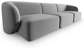 Szara aksamitna sofa 266 cm Paolo – Milo Casa