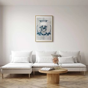 Plakat Life Is Brutal 40x60 cm z ramą złotą z marginesem ARTGEIST B