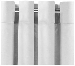 Kremowa aksamitna zasłona częściowo zaciemniająca (dimout) 530x300 cm Velto – Filumi