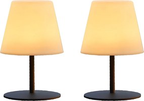 Set of 2 wireless table lamps H16CM TWINS