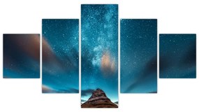 Obraz niebieskiej drogi mlecznej (125x70 cm)