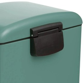 Kosz metalowy na śmieci z pedałem nożnym, 30L