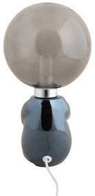 Szara lampa stołowa LED ze ściemniaczem ze szklanym kloszem (wysokość 22,5 cm) Joey – Leitmotiv