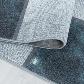 Dywan nowoczesny Ottawa kwadraty niebiesko-szare 80 cm x 250 cm