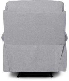 Fotel Masujący INTER 2 Rozkładany z Podnóżkiem Szary Nowoczesny