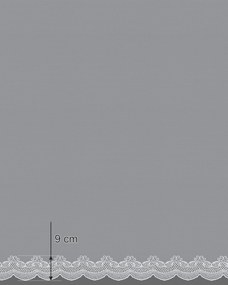Firana na haczykach flex podwójnych kolor biały tkanina półprzezroczysta, strukturalna, wzorzysta
