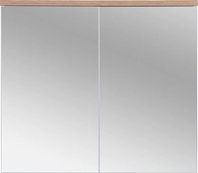 Wisząca szafka łazienkowa z lustrem 80 cm Bali 841, biała