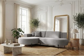 Narożnik Parma Studio Hills do salonu, tkanina Quelle lewy jasnoszary (83)