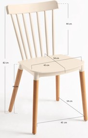 Zestaw 2 Krzese Leka