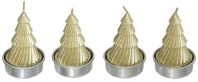 Świeczki w ksztalcie choinki, tealight, 4 sztuki