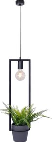 Metalowa lampa wisząca z kwietnikiem - 25X A205 T0-M23