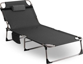 Leżak Ogrodowy VENUS 190x73 cm Szary