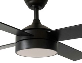 Czarna lampa sufitowa LED ø 15 cm Zarautz – SULION