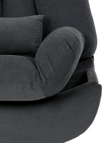 Elektryczny fotel z wbudowanym sterowaniem, szary