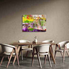 Obraz na szkle abstrakcji - malarstwo (70x50 cm)
