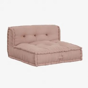 Środkowa Sofa Modułowa Z Bawełny Dhel Blady Fioletowy Róż - Sklum