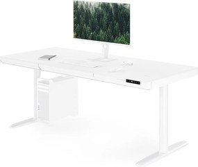 Biurko elektryczne z regulacją wysokości Ellis 160x70 cm, kolor biały