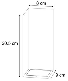 Zewnetrzna Skandynawski Kinkiet / Lampa scienna drewniany 2-punktowy GU10 70mm IP54 - BalenoSkandynawski Oswietlenie zewnetrzne