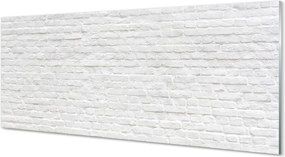 Szklany Panel Czerwona Cegła na Ścianie