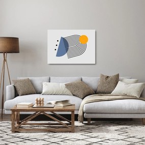 Obraz na szkle - Minimalistyczna abstrakcja N⁰2 (70x50 cm)