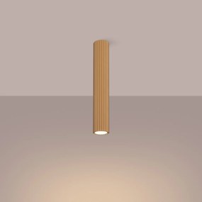 Plafon KARBON 40 złoty ryflowany SOLLUX  LIGHTING