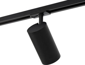 Nowoczesny system szynowy z 5 reflektorami czarny 1-fazowy 7cm - Iconic Jeana Luxe