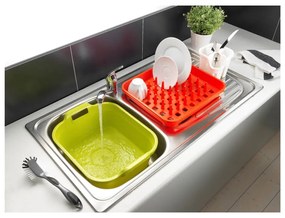 Biały plastikowy ociekacz na sztućce 14x14 cm Signature – Addis