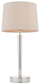 Endon 72175 - Lampa stołowa SYON 1xE14/40W/230V USB chrom/beżowa