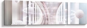 Obraz - Delikatny wir (170x50 cm)