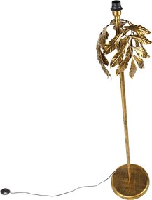 Lampa stojąca w stylu vintage antyczne złoto 30 cm bez klosza - Linden