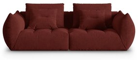 Czerwona sofa 232 cm Bloom – Micadoni Home