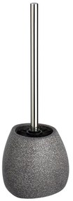 Szara ceramiczna szczotka do WC Wenko Pion, wys. 38,5 cm