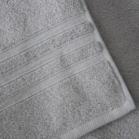 Jasnoszare bawełniane ręczniki kąpielowe frotte zestaw 2 szt. 90x140 cm Zero Twist – Catherine Lansfield
